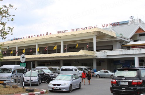 Phuket International Airport ground floor entrance Phuket International Airport ground floor entrance