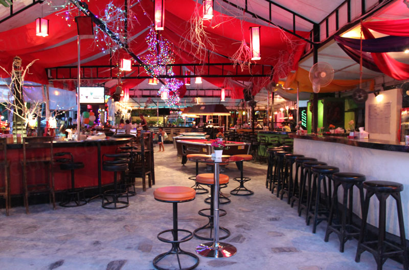 Inside the Laguna bar area